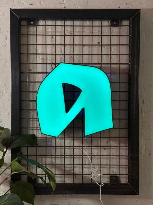 Buchstabe A – Vintage Leuchtbuchstabe aus Metall