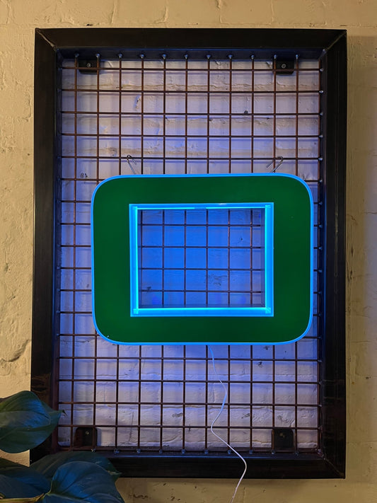 Buchstabe O – Vintage Leuchtbuchstabe aus Metall - goodoldletters