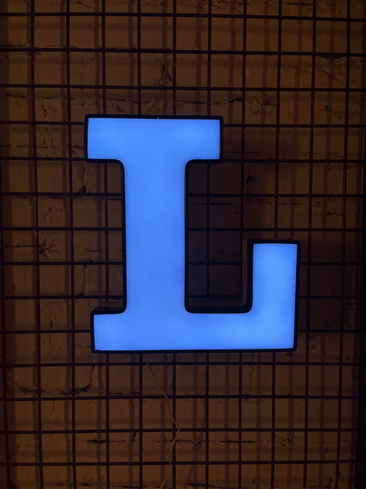 Vintage Leuchtbuchstabe L – Original aus alter Leuchtreklame - goodoldletters