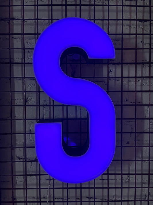 Vintage Leuchtbuchstabe S – Original aus alter Leuchtreklame - goodoldletters