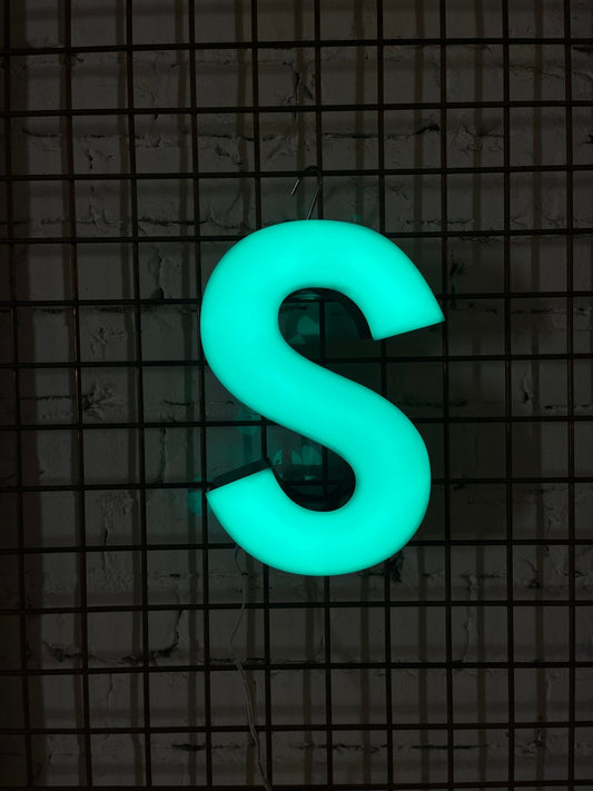 Vintage Leuchtbuchstabe S – Original aus alter Leuchtreklame - goodoldletters