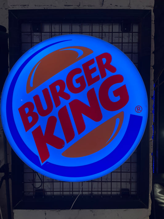 Vintage Leuchtschild "Burger King" – Original alte Leuchtreklame