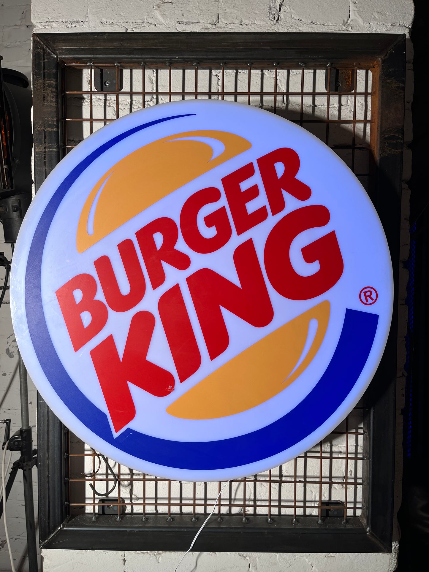 Vintage Leuchtschild "Burger King" – Original alte Leuchtreklame