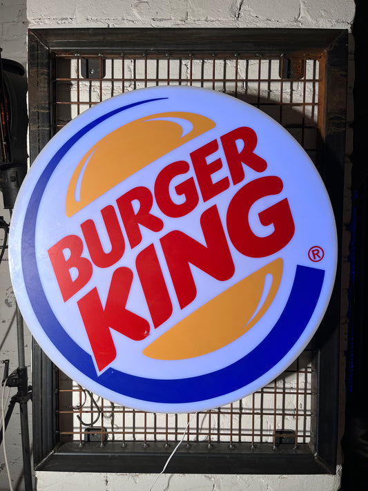 Vintage Leuchtschild "Burger King" – Original alte Leuchtreklame