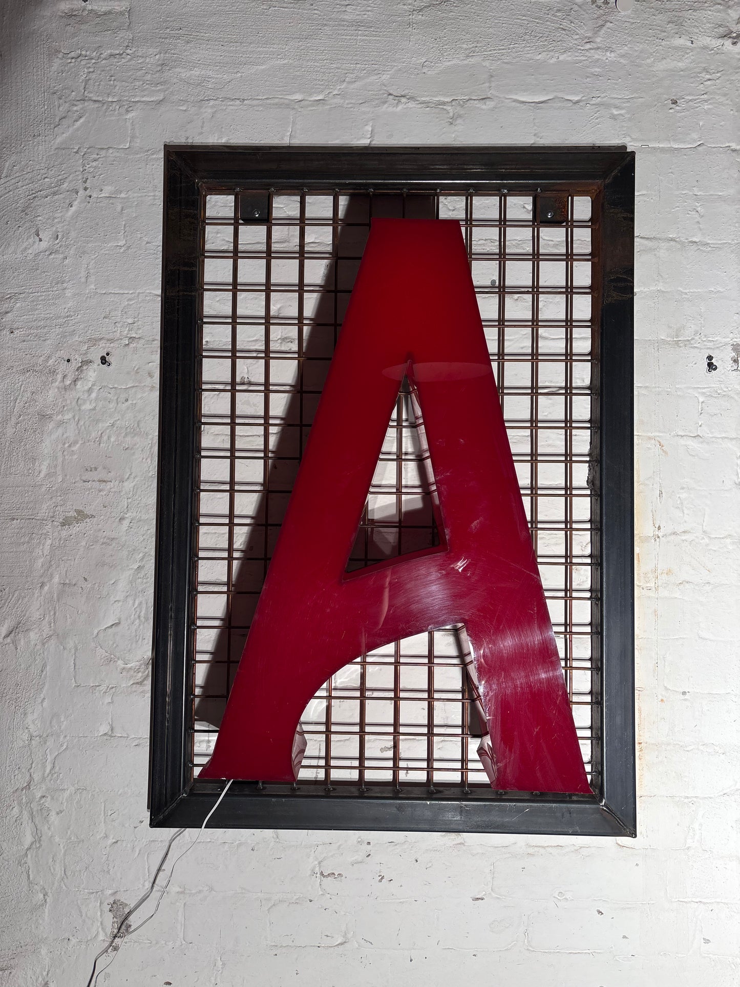 Vintage Leuchtbuchstabe A – Original aus alter Leuchtreklame