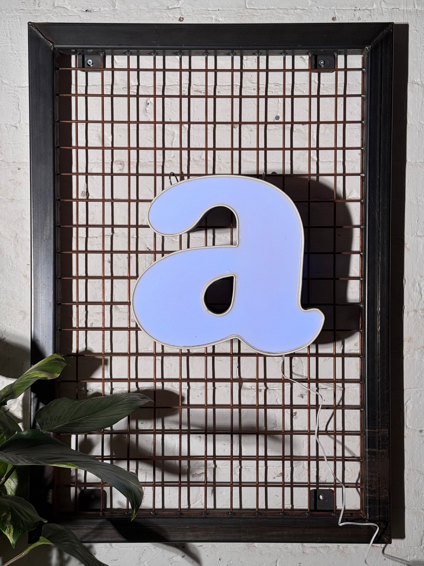 Buchstabe A – Vintage Leuchtbuchstabe aus Metall