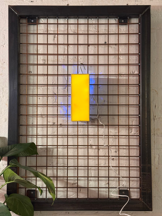 Buchstabe I – Vintage Leuchtbuchstabe aus Metall