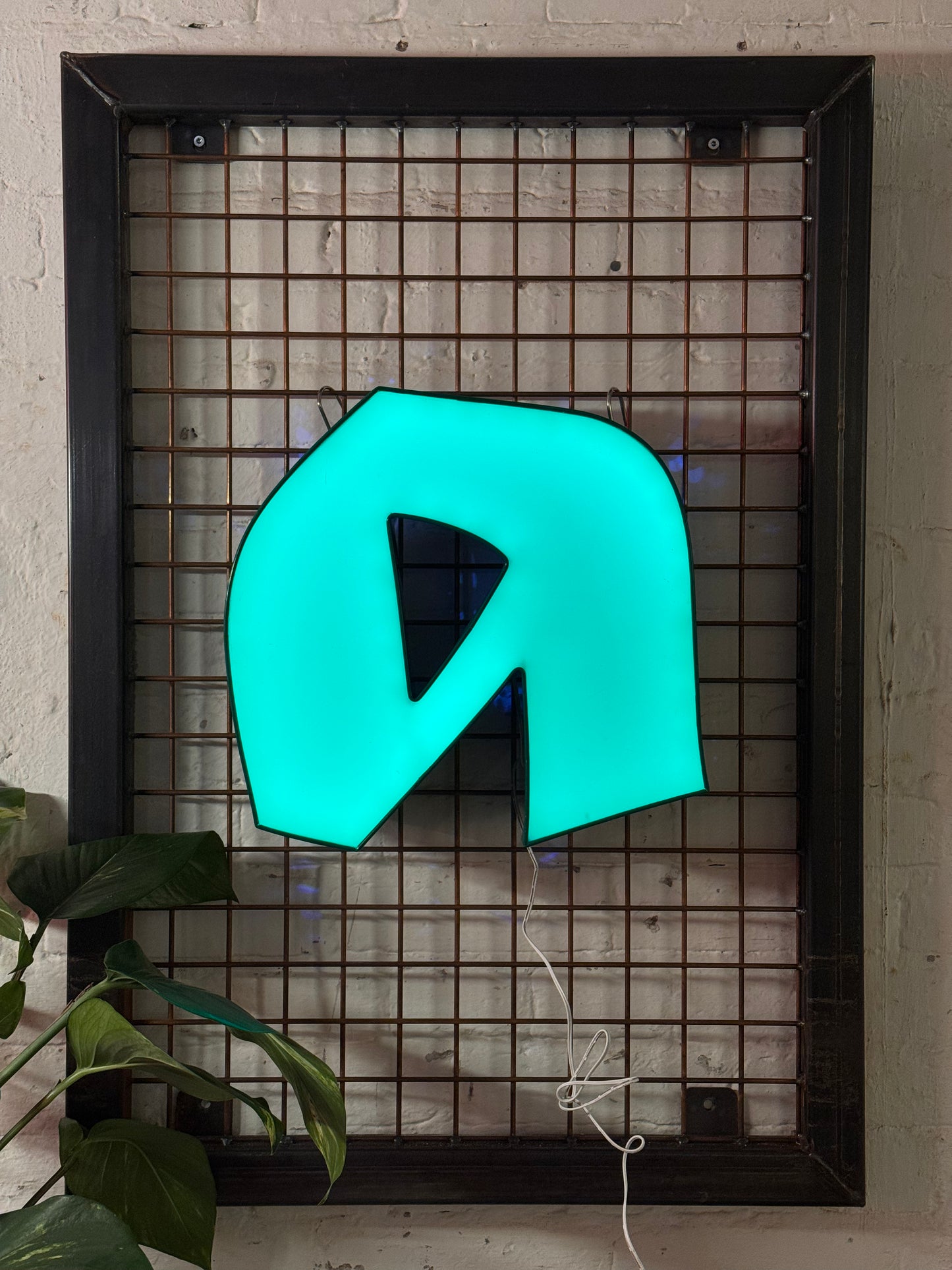 Buchstabe A – Vintage Leuchtbuchstabe aus Metall