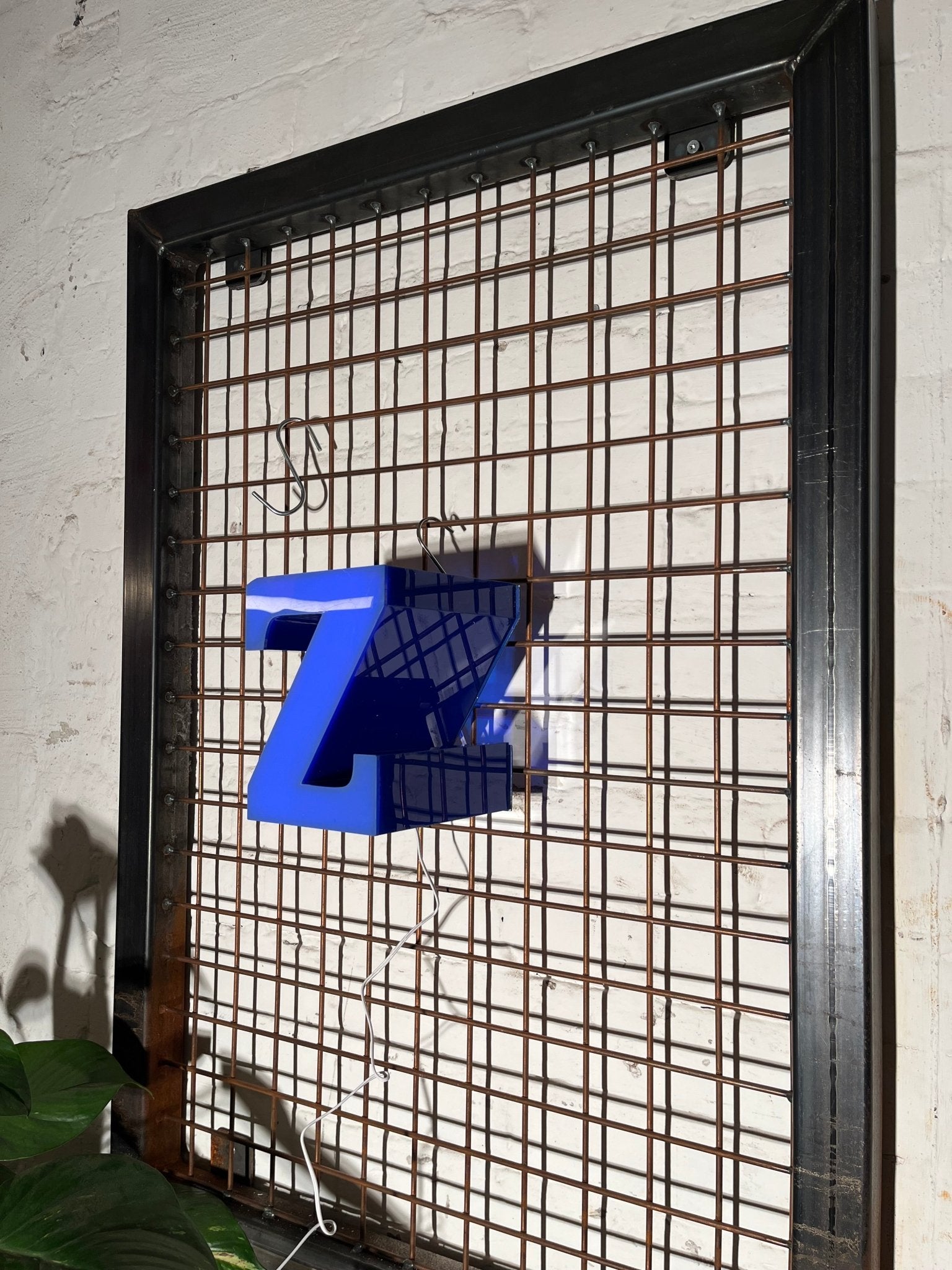 Buchstabe Z – Vintage Leuchtbuchstabe aus Metall - goodoldletters