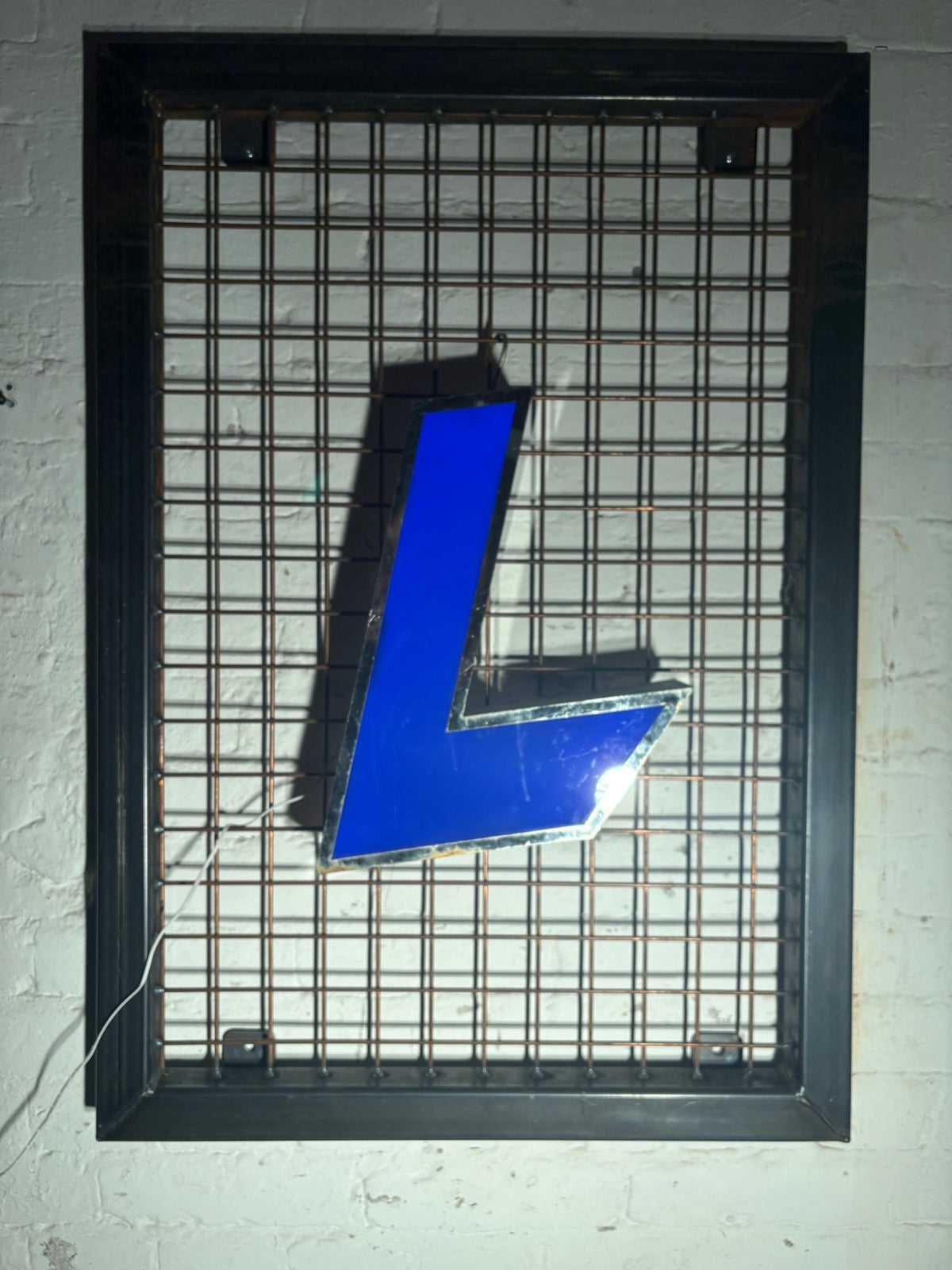 Vintage Leuchtbuchstabe L – Original aus alter Leuchtreklame - goodoldletters
