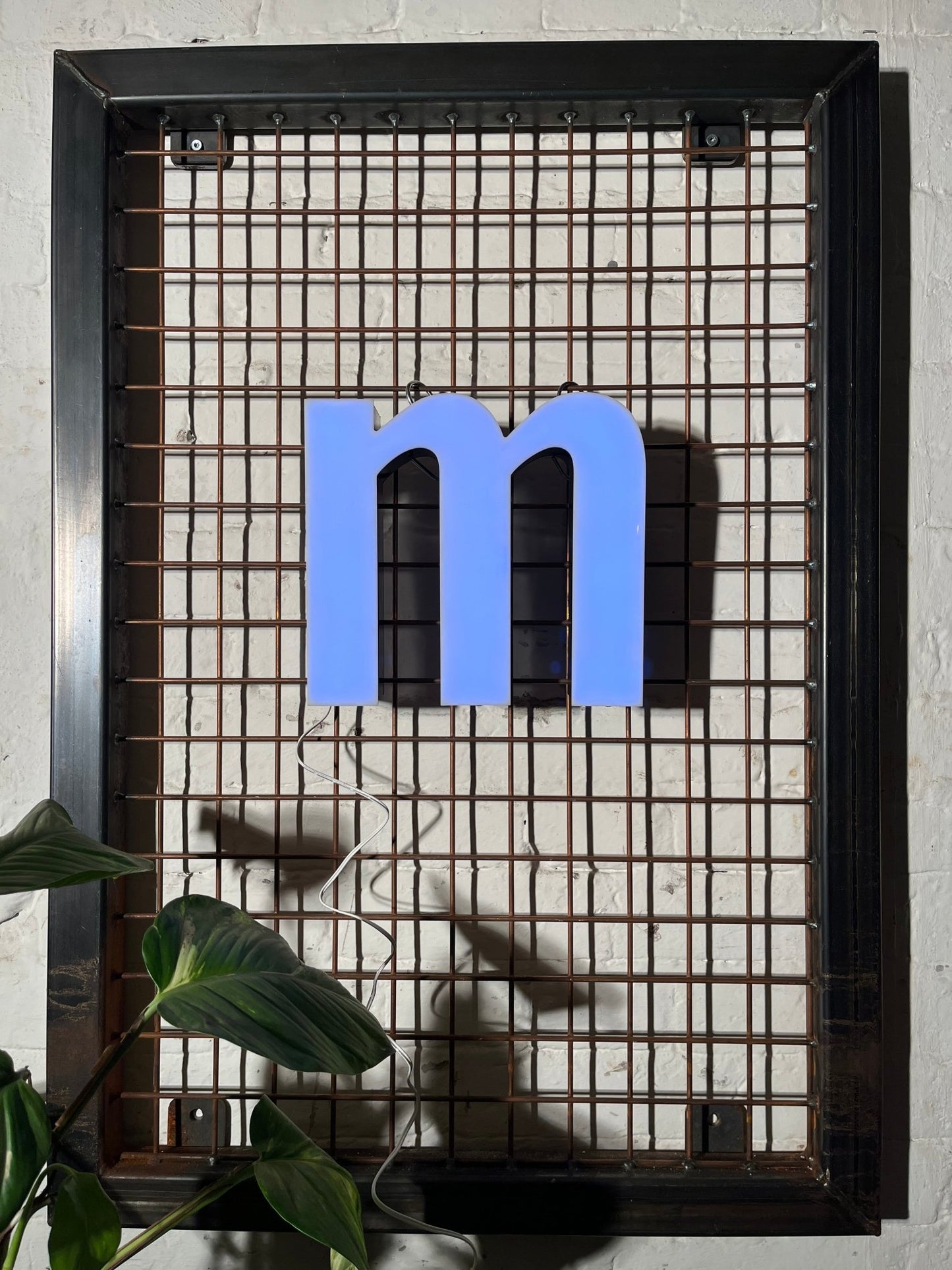 Vintage Leuchtbuchstabe M – Original aus alter Leuchtreklame - goodoldletters