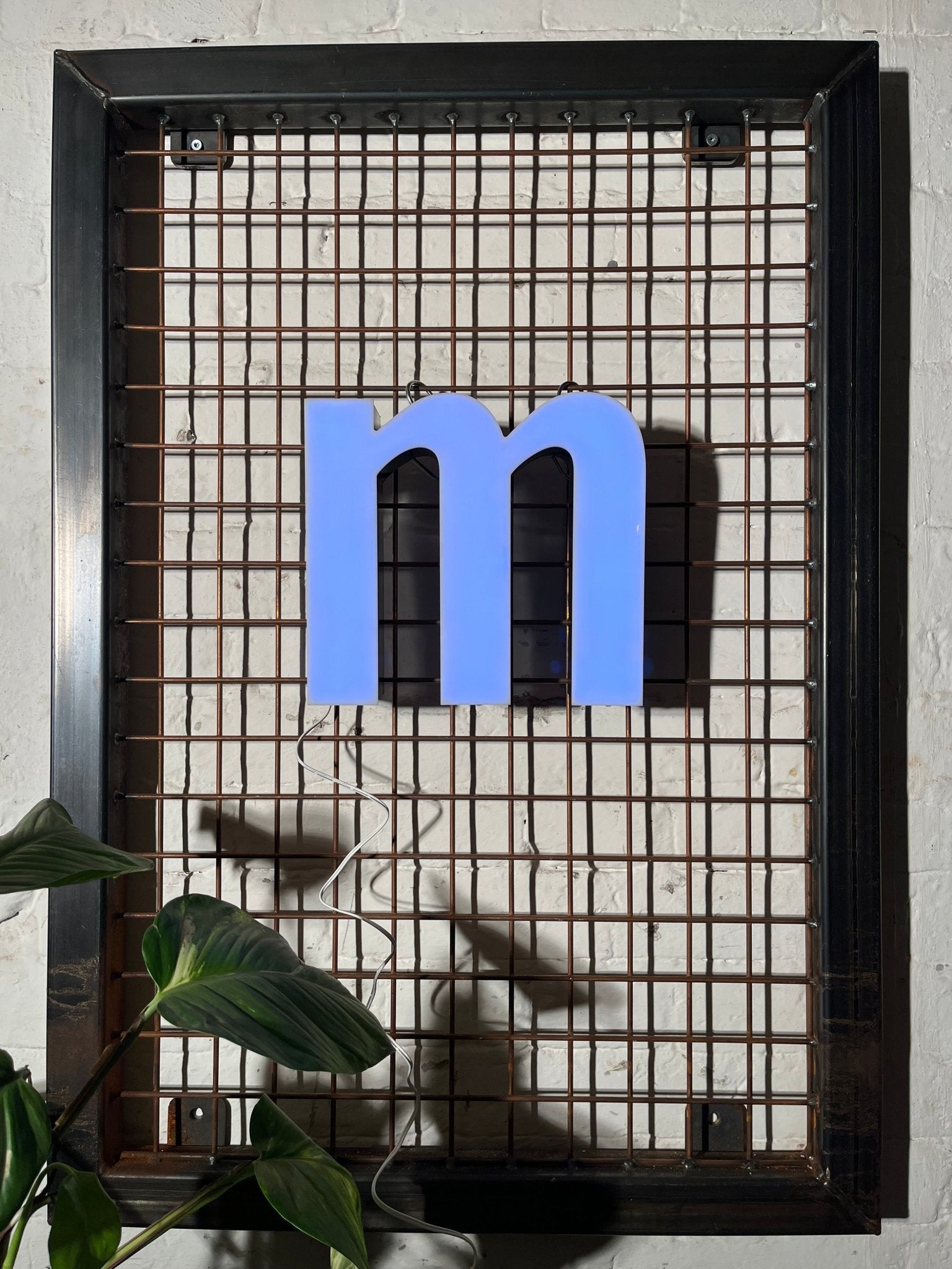 Vintage Leuchtbuchstabe M – Original aus alter Leuchtreklame - goodoldletters