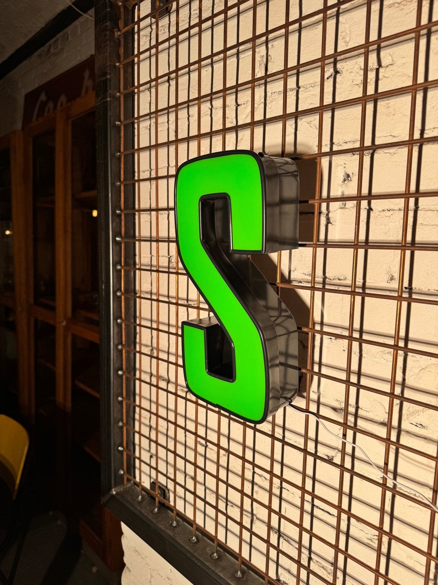 Vintage Leuchtbuchstabe S – Original aus alter Leuchtreklame - goodoldletters