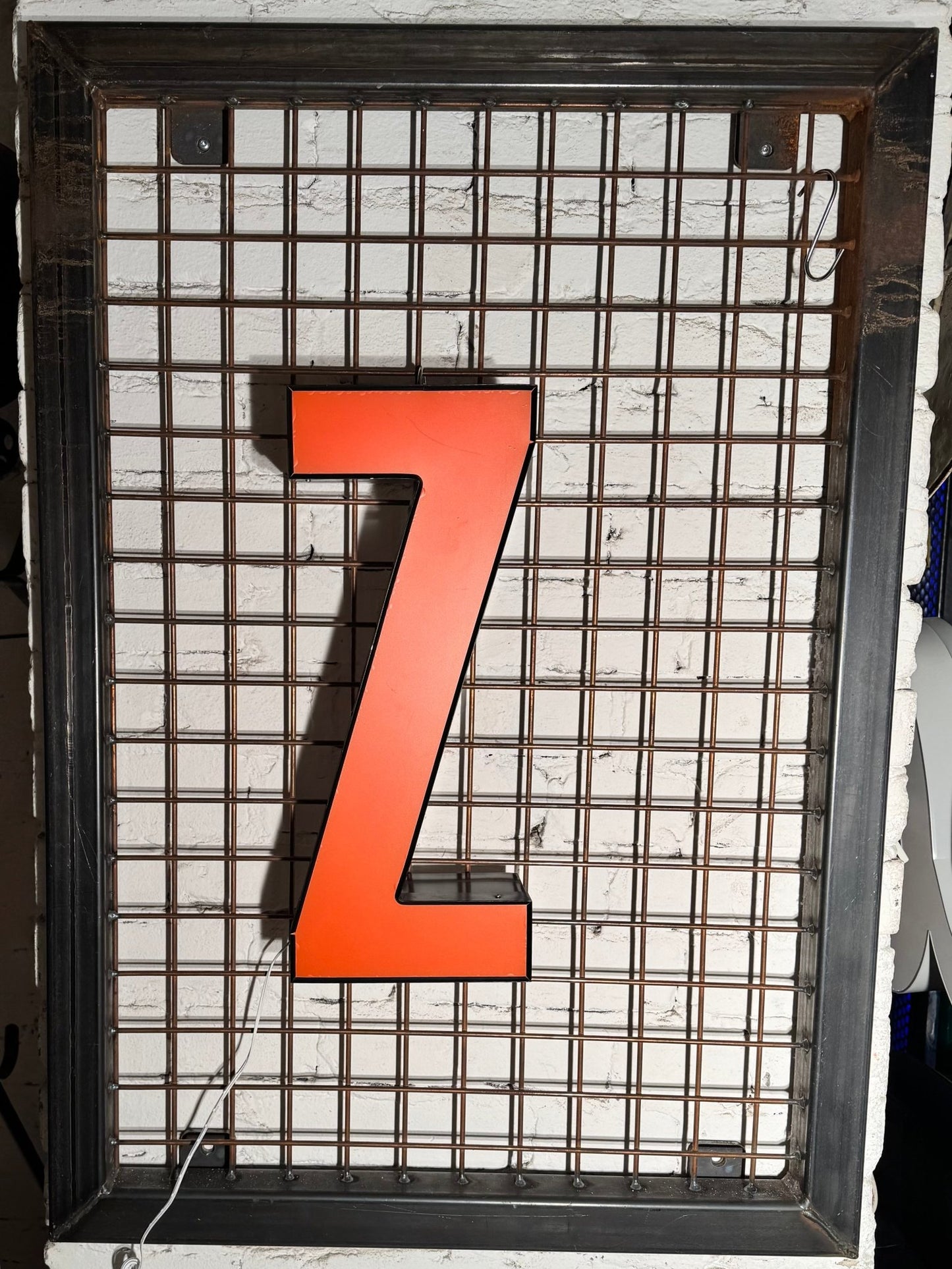 Vintage Leuchtbuchstabe Z – Original aus alter Leuchtreklame - goodoldletters